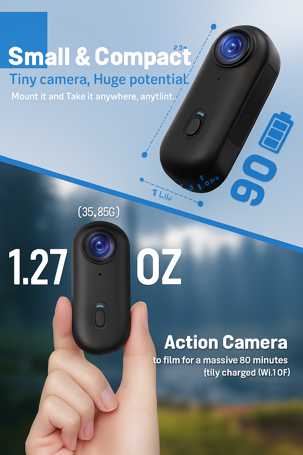 GoView™ Hands-Free Clip-On Camera