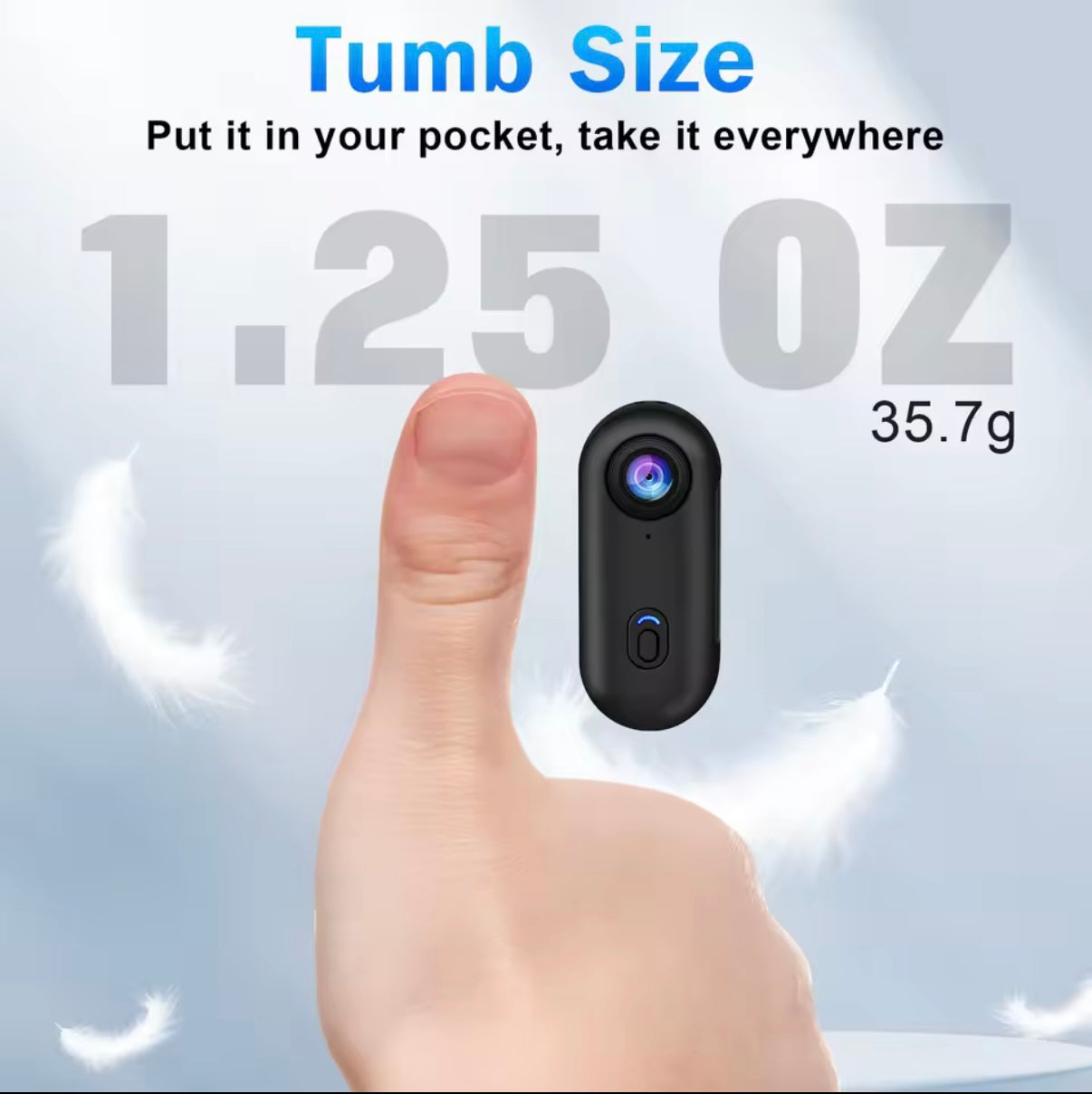 GoView™ Hands-Free Clip-On Camera